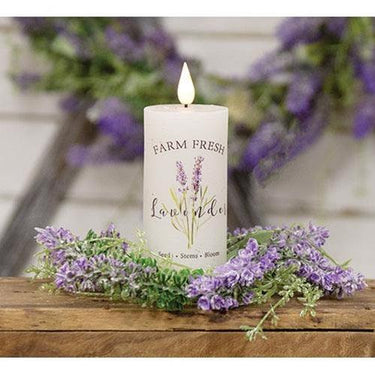 Farm Fresh Lavender LED Votive 2x4 - The Fox Decor